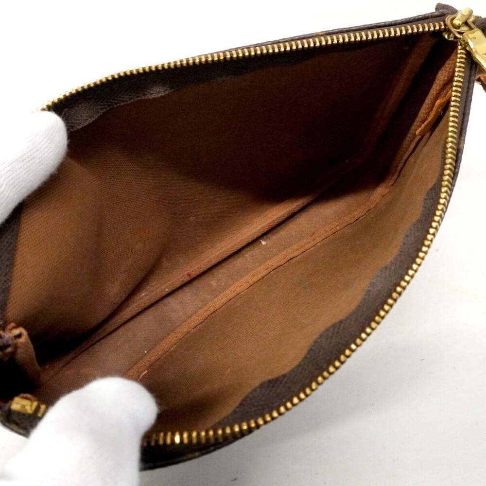 LOUIS VUITTON Brown Monogram Pochette Pouch - Picture 4 of 10